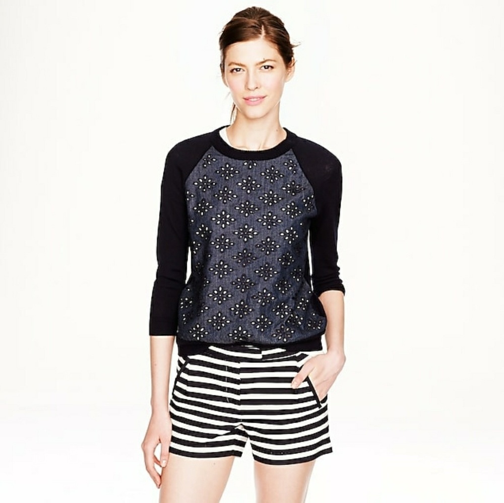 J. Crew Textured Stripe Shorts